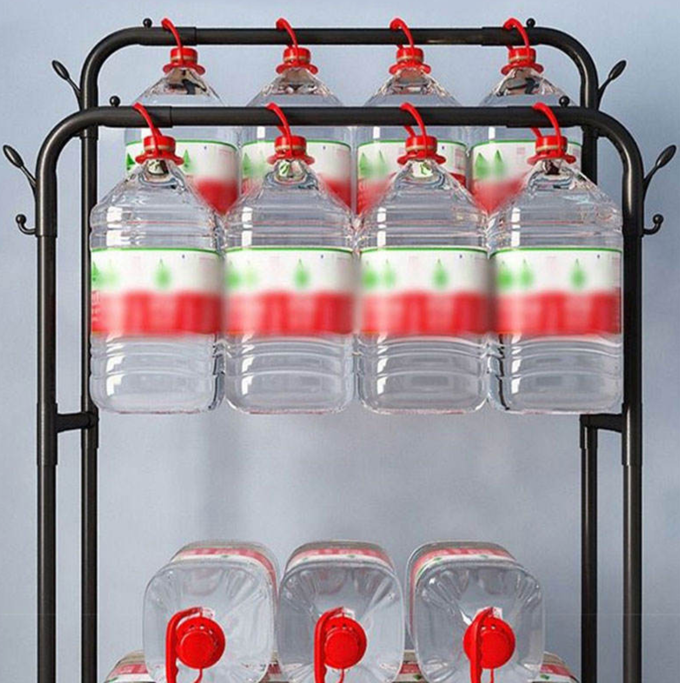 Portable Double-Rod Clothes Drying Rack with Wheels – Space-Saving Garment Organizer