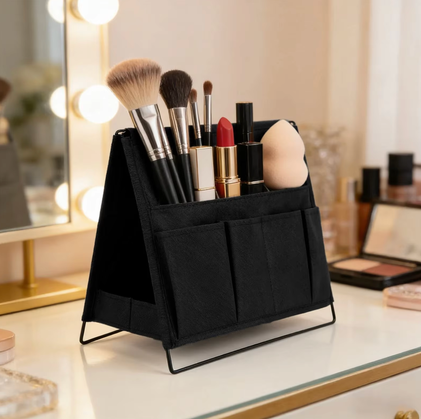 Foldable Multi-Layer Storage Rack – Space-Saving Organizer Shelf