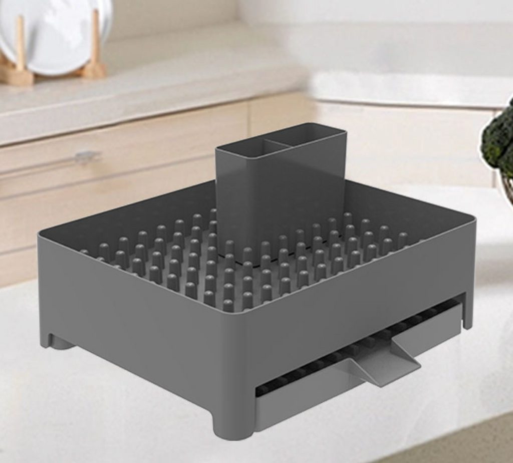Expandable 2-Tier Dish Drying Rack – Large-Capacity Kitchen Organizer